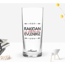 BK Gift Kişiye Özel Renkli Baskılı Rakıdan Iyi Geldiğin Gün Tasarımlı Rakı Bardağı-1
