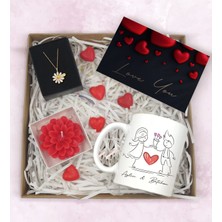 Bk Gift Sevgiliye Özel Hediye Seti-8-1, Yıl Dönümü Hediyesi, Isimli Kupa, Sevgiliye Hediye, Sevgililer Günü Hediyesi