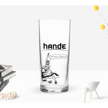 BK Gift Kişiye Özel Renkli Baskılı Karikatür Tasarımlı Rakı Bardağı-1