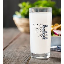 BK Gift Kişiye Özel Renkli Baskılı Harfli Rakı Bardağı-1
