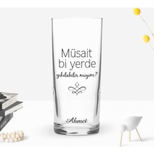 BK Gift Kişiye Özel Renkli Baskılı Müsait Bi Yerde Tasarımlı Rakı Bardağı-1