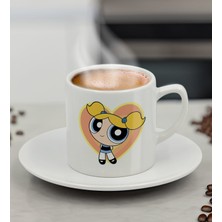 Bk Gift Powerpuff Girls Buttercup Türk Kahvesi Fincanı-9, Arkadaşa Hediye, Doğum Günü Hediyesi