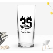 Bk Gift Kişiye Özel Isimli Dtf Izmir Plaka Şehir Tasarımlı Rakı Bardağı, Arkadaşa Hediye, Sevgiliye Hediye