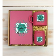 Bk Gift Kişiye Özel Isimli Dtf Best Friend Temalı Leylak Defter & Kahve Fincanı & Mum Hediye Seti-1, Arkadaşa Hediye, Doğum Günü Hediyesi
