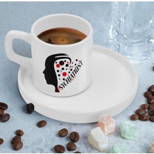 Bk Gift Kişiye Özel Sunum Tabaklı Psikiyatrist Tasarımlı Kahve Fincanı-3, Sevgiliye Hediye, Arkadaşa Hediye, Psikiyatrist Hediye