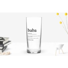 BK Gift Kişiye Özel Renkli Baskılı Baba Tasarımlı Rakı Bardağı-1