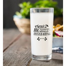 BK Gift Kişiye Özel Renkli Baskılı Yeşilçam Replikleri Sütoğlan Rakı Bardağı-2