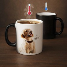 Bk Gift Kişiye Özel Evcil Hayvan Karikatürlü Sihirli Kupa Bardak-8, Arkadaşa Hediye, Sevgiliye Hediye, Ev Hediyesi