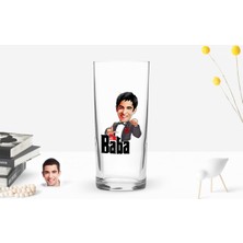 BK Gift Kişiye Özel Renkli Baskılı Godfather Baba Karikatürlü Rakı Bardağı-7