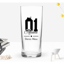Bk Gift Kişiye Özel Isimli Dtf Adana Plaka Şehir Tasarımlı Rakı Bardağı, Arkadaşa Hediye, Sevgiliye Hediye