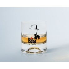 BK Gift Kişiye Özel Renkli Baskılı Godfather Baba Tasarımlı Viski Bardağı-16