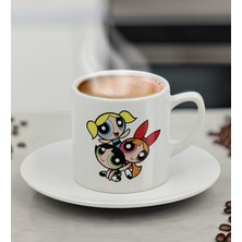 Bk Gift Powerpuff Girls Buttercup Türk Kahvesi Fincanı-8, Arkadaşa Hediye, Doğum Günü Hediyesi