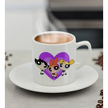 Bk Gift Powerpuff Girls Buttercup Türk Kahvesi Fincanı-3, Arkadaşa Hediye, Doğum Günü Hediyesi