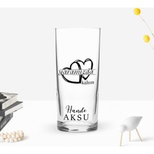 BK Gift Kişiye Özel Renkli Baskılı Yaramızda Kalsın Tasarımlı Rakı Bardağı-1