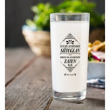 BK Gift Kişiye Özel Renkli Baskılı Yeşilçam Replikleri Sütoğlan Rakı Bardağı-1