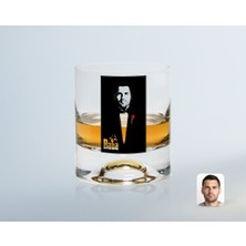 BK Gift Kişiye Özel Renkli Baskılı Godfather Baba Tasarımlı Viski Bardağı-8