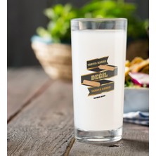 BK Gift Kişiye Özel Renkli Baskılı Yarıya Kadar Değil Yaraya Kadar Rakı Bardağı-6