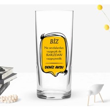 Bk Gift Kişiye Özel Isimli Dtf Rakı Sözleri Mottolu Rakı Bardağı-5, Arkadaşa Hediye, Sevgiliye Hediye