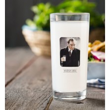 BK Gift Kişiye Özel Renkli Baskılı Atatürk Temalı Rakı Bardağı-33