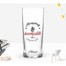 BK Gift Kişiye Özel Renkli Baskılı Çılgınlar Gibi Tasarımlı Rakı Bardağı-1