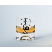 BK Gift Kişiye Özel Renkli Baskılı Godfather Baba Tasarımlı Viski Bardağı-15