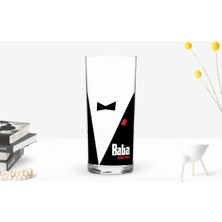 BK Gift Kişiye Özel Renkli Baskılı Godfather Baba Tasarımlı Rakı Bardağı-10