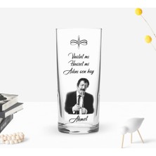BK Gift Kişiye Özel Renkli Baskılı Vuslat Mı Hasret Mi Tasarımlı Rakı Bardağı-1