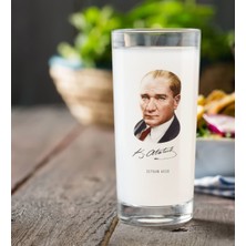 BK Gift Kişiye Özel Atatürk Temalı Rakı Bardağı-12