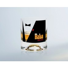 BK Gift Kişiye Özel Renkli Baskılı Godfather Baba Tasarımlı Viski Bardağı-10