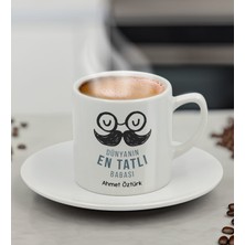 Bk Gift Kişiye Özel Öğretmenler Günü Tasarımlı Türk Kahvesi Fincanı - 1 , Babaya Hediye, Babalar Günü Hediyeleri