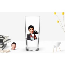 BK Gift Kişiye Özel Renkli Baskılı Godfather Baba Karikatürlü Rakı Bardağı-5