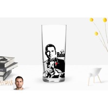BK Gift Kişiye Özel Renkli Baskılı Godfather Baba Tasarımlı Rakı Bardağı-4