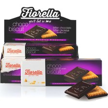 Elvan Fiorella Chocobiscuit 102 Gr. 6 Adet (1 Kutu) Bitter Çikolatalı Bisküvi 
