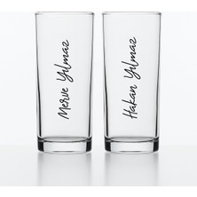Bk Gift Kişiye Özel Isimli 2'li Rakı Bardağı -1, Arkadaşa Hediye, Sevgiliye Hediye