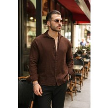 Etiler Collection Erkek Rahat Kalıp Pamuklu Müslin Kumaş Gömlek