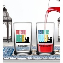 Bk Gift Kişiye Özel Ramazan 2'li Şerbet Bardağı -3, Arkadaşa Hediye, Sevgiliye Hediye, Eşe Hediye