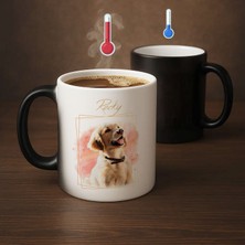 Bk Gift Kişiye Özel Evcil Hayvan Karikatürlü Sihirli Kupa Bardak-5, Arkadaşa Hediye, Sevgiliye Hediye, Ev Hediyesi
