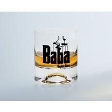BK Gift Kişiye Özel Renkli Baskılı Godfather Baba Tasarımlı Viski Bardağı-5