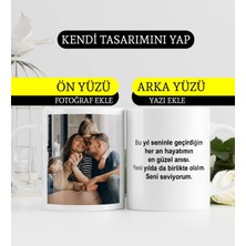 BK Gift Fotoğraf ve Yazılı Resimli Kupa Bardak Yılbaşı Yeni Yıl Hediyesi Anneye Babaya Ablaya Abiye Kız Kardeşe Erkek Kardeşe Arkadaşa Sevgiliye Hediye Yıl Dönümü Doğum Günü Hediyesi