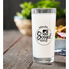 BK Gift Kişiye Özel Renkli Baskılı Sosyal Içici Rakı Bardağı-4