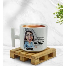 BK Gift Kişiye Özel Kolay Yetişmiyor Karikatürlü Nescafe Fincanı