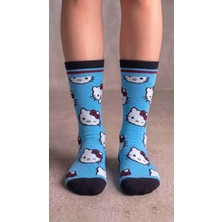 Neşeli Çoraplar Hello Kittys Renkli  Unisex Çorap