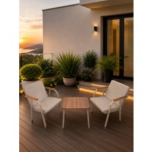 Dekoroom's VİENTO 1-1 BAHÇE BALKON MOBİLYASI,SEHPALI,CAPİ İSKELET