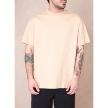 Bey Krem Erkek T-Shirt Byotk