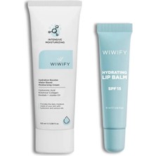 Wiwify Daily Glow & Hydration Set , Nemlendirici Krem + Hydrating Lip Balm | Spf 15, Squalane, Ceramide