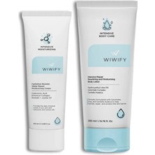 Wiwify Yoğun Nem Seti, Nemlendirici Krem + Vücut Losyonu |üre, Ceramide, Centella Asiatica, Hyaluronic Acid
