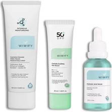 Wiwify Yoğun Nem & Koruma Seti, Nemlendirici + Hyaluronic Acid + Güneş Koruyucu | Niacinamide
