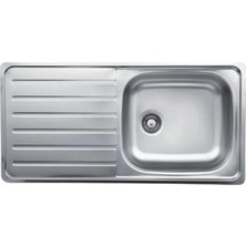 Livinox Dorian 50X100CM Tek Gözlü Sol Damlalıklı Paslanmaz Çelik Mutfak Eviyesi