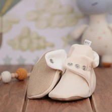 Ella Bonna Kaydırmaz Taban Bebek ve Çocuk Panduf, Organik Pamuklu Ev ve Kreş Patiği - Basic