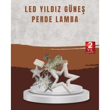Epilons Yıldız Desenli Perde Tipi Peri Led 3x3 Metre Aydınlatma